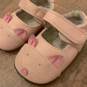 Jack & Lily Girls Leather Maryjane Cat Shoes